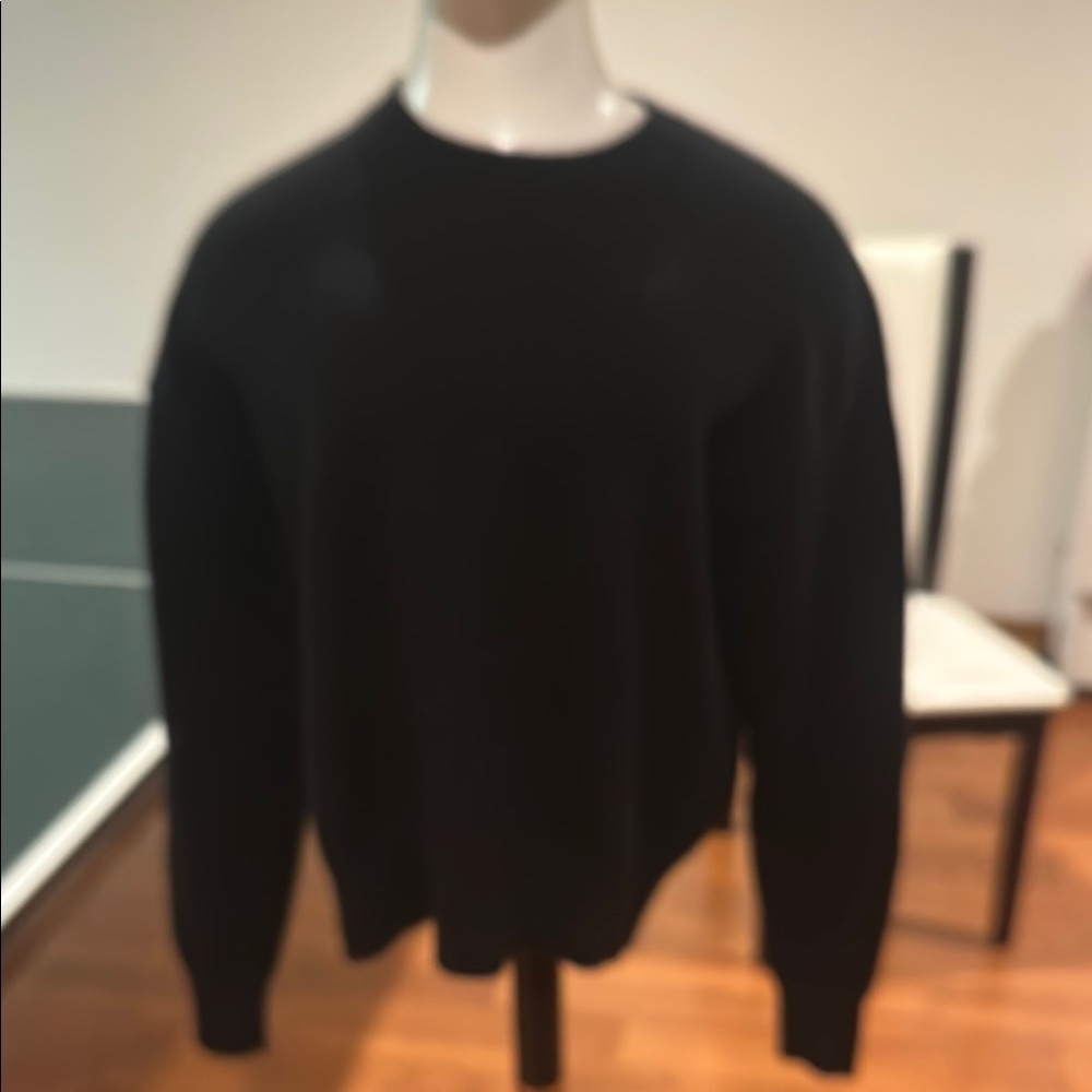 Athleta Black Wool and Cashmere Sweater with Classic Design
